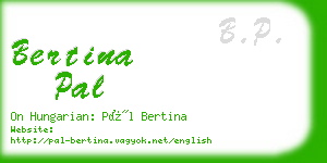 bertina pal business card